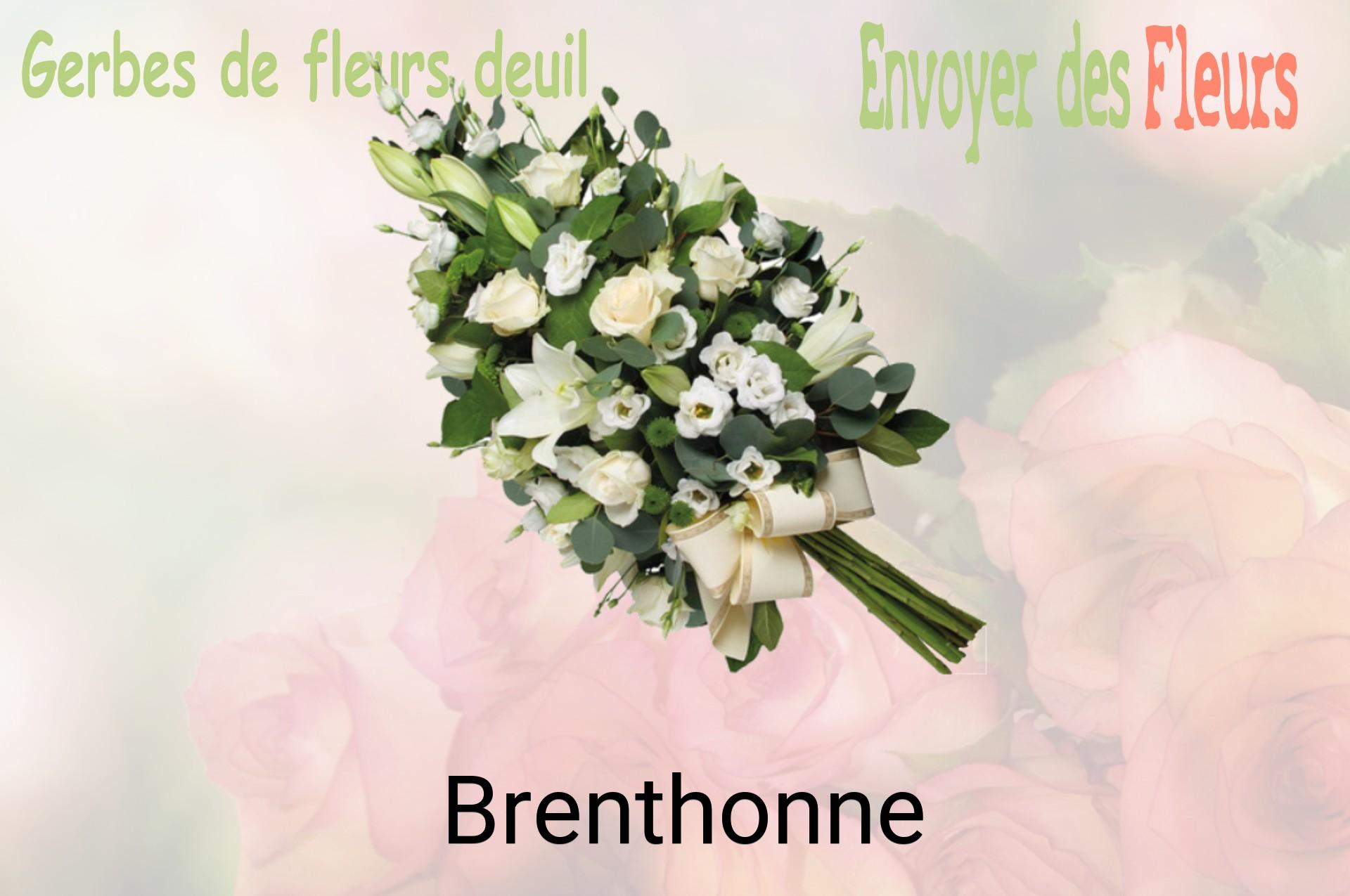 Gerbe de fleurs de deuil livrée à Brenthonne